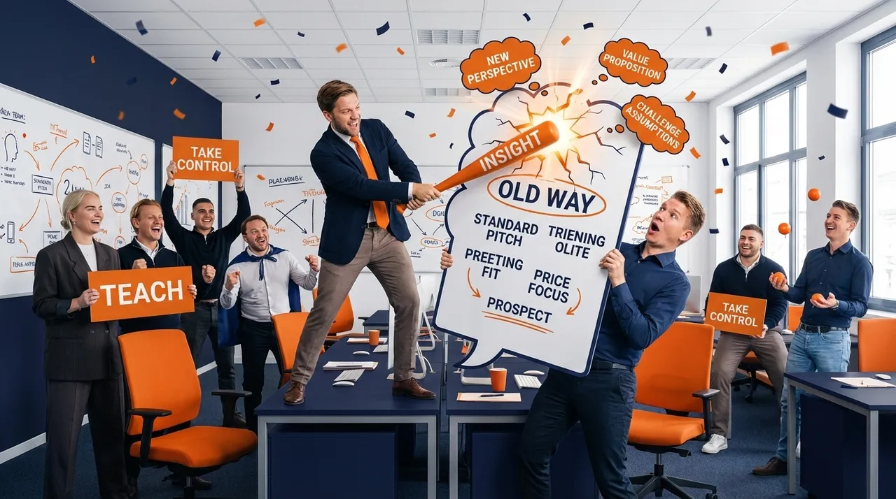 Visual representation of Challenger Sale