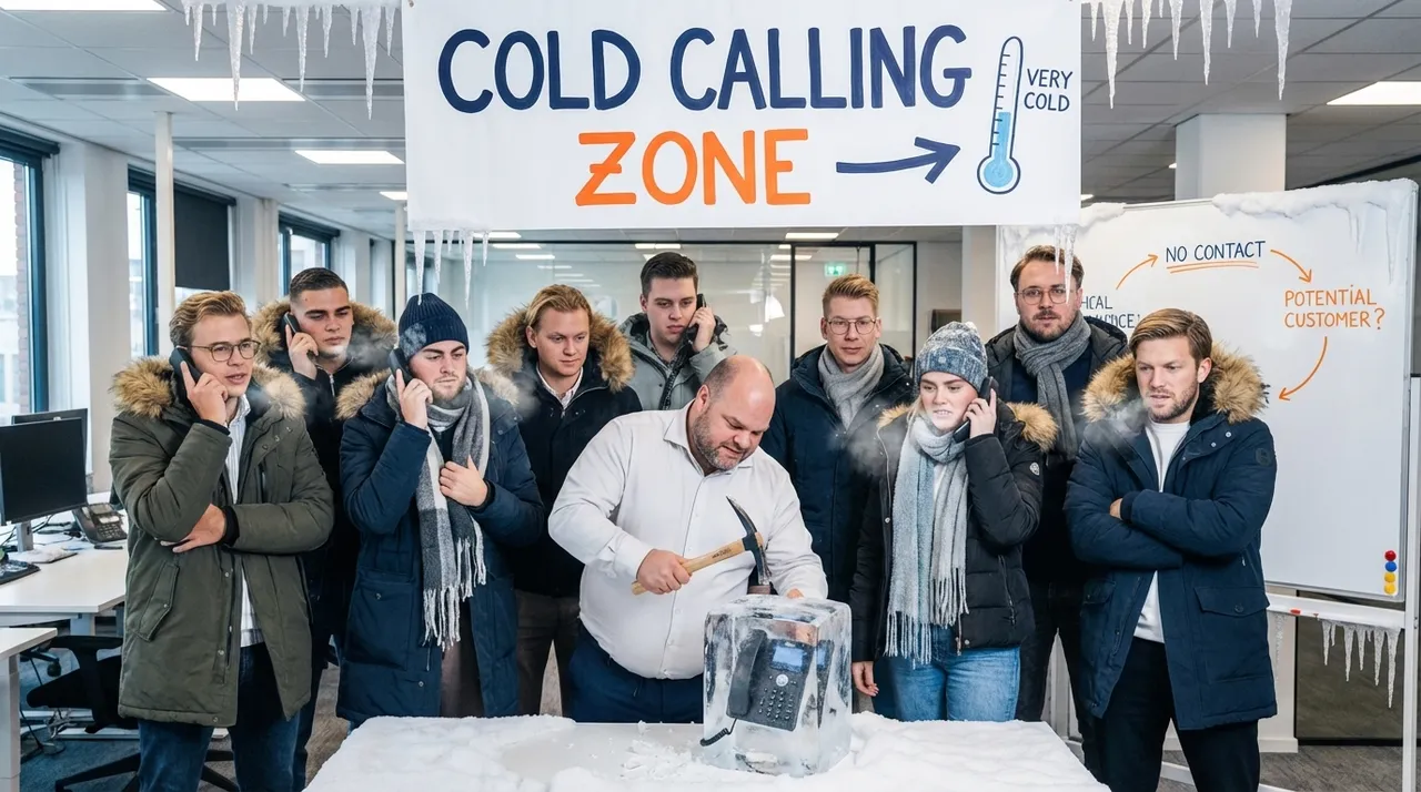 Visual representation of Cold Calling