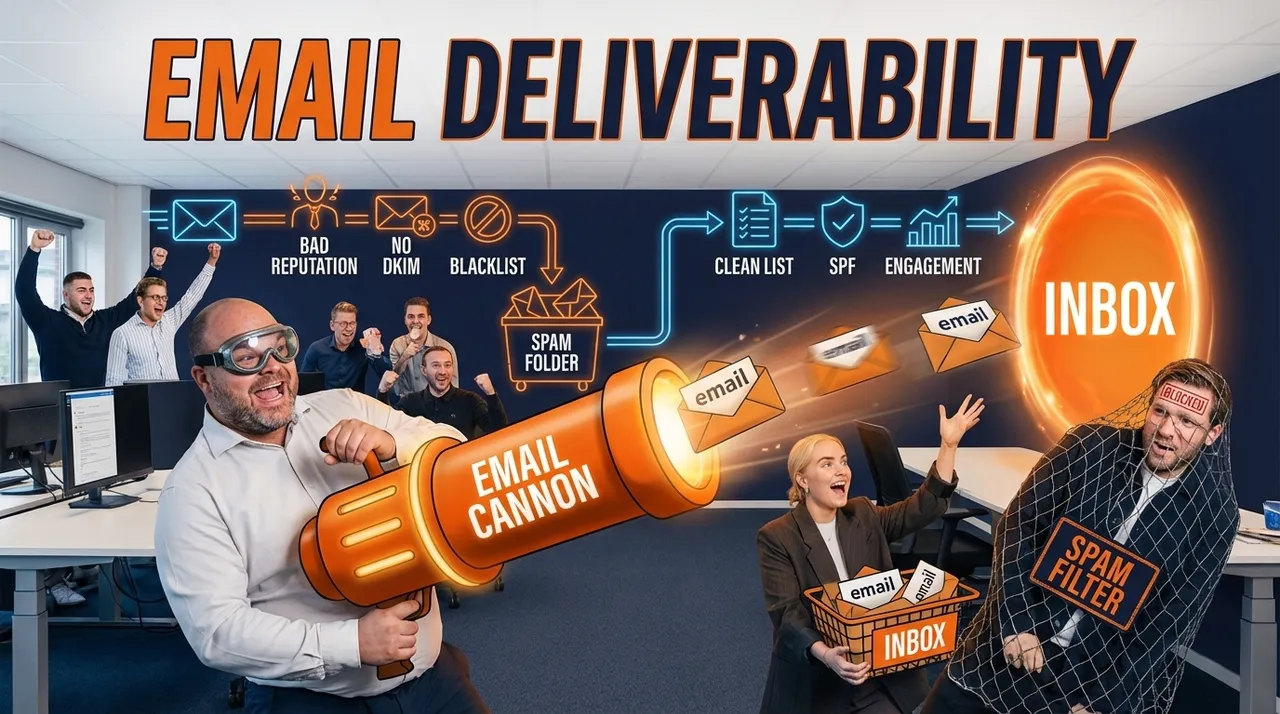 Visual representation of Email Deliverability
