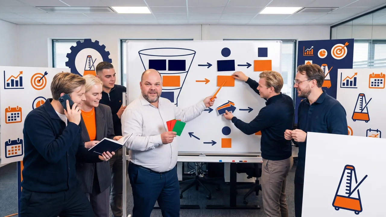 Visual representation of Sales management
